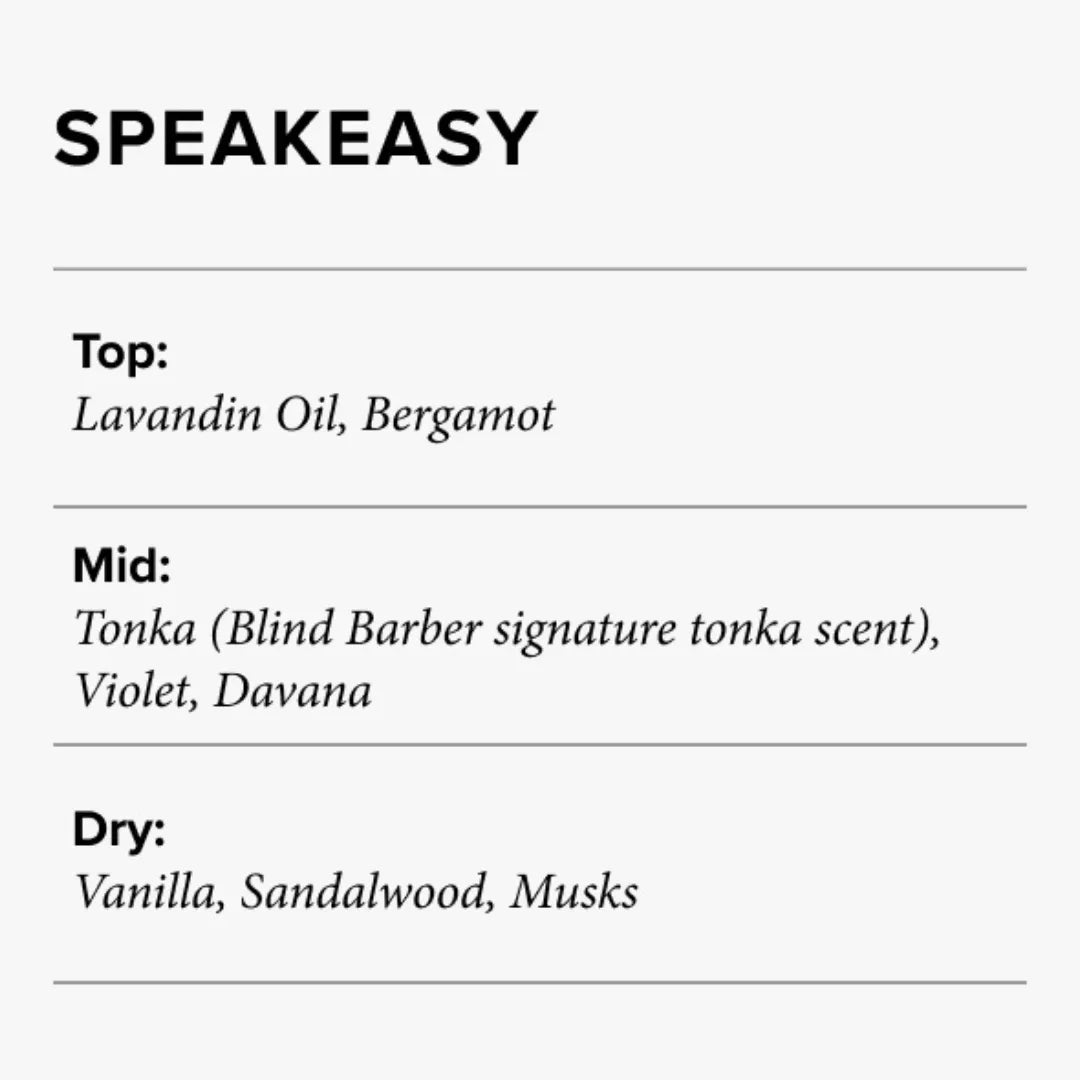 Speakeasy Fragrance-Blind Barber