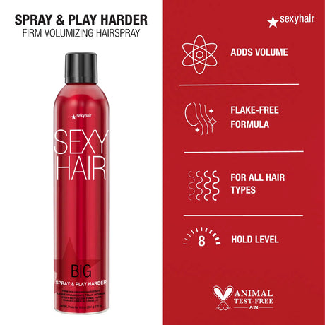 Spray & Play Harder Firm Volumizing Hairspray-Sexy Hair