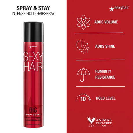 Spray & Stay Intense Hold Hairspray-Sexy Hair