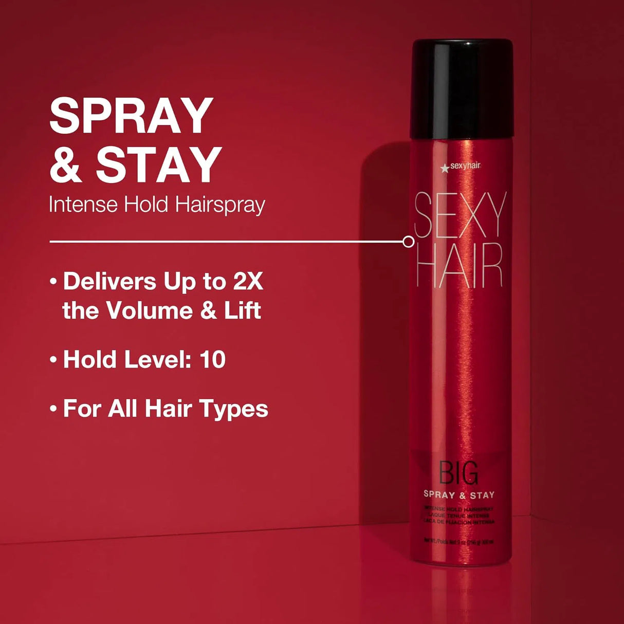 Spray & Stay Intense Hold Hairspray-Sexy Hair