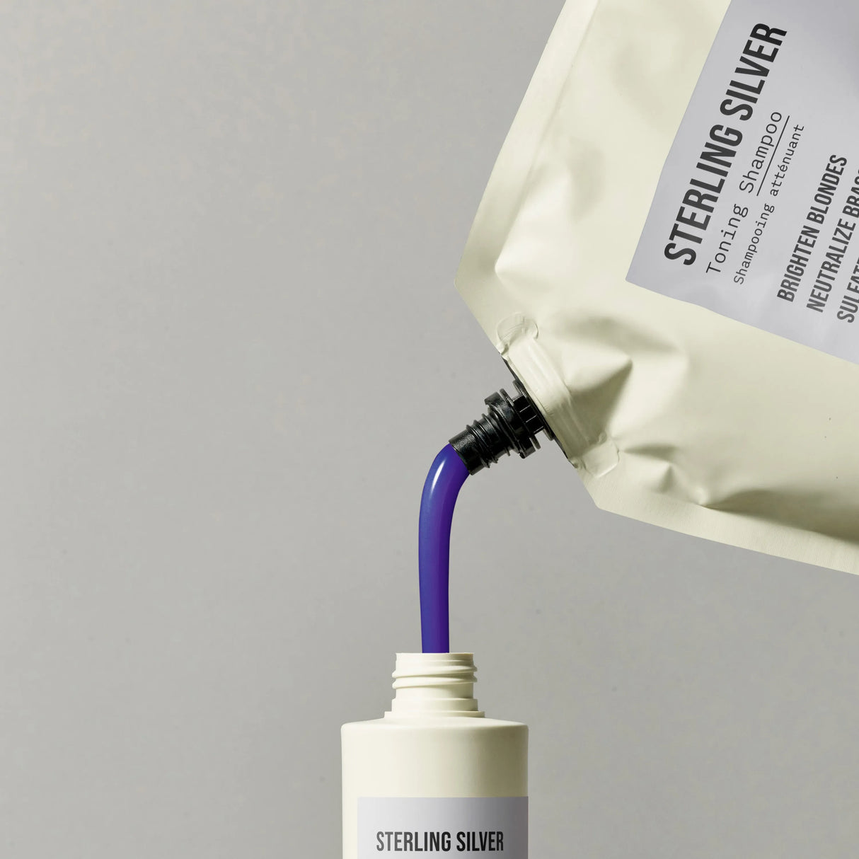 Sterling Silver Toning Shampoo + Conditioner 1L Duo-AG Care