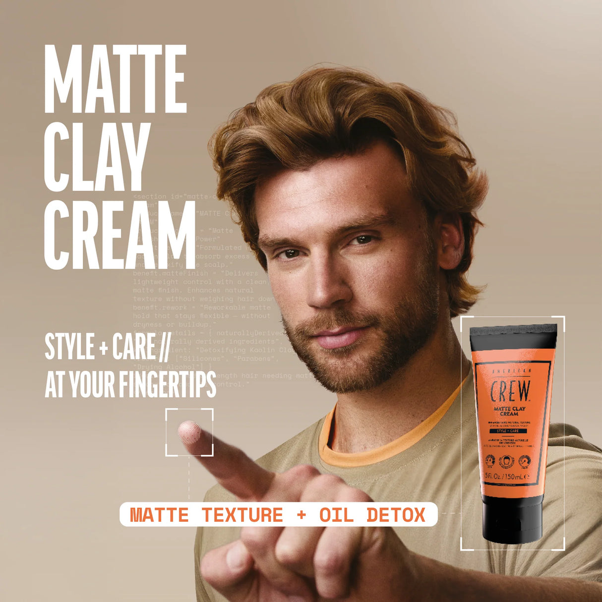 Style + Care Matte Clay Cream-American Crew
