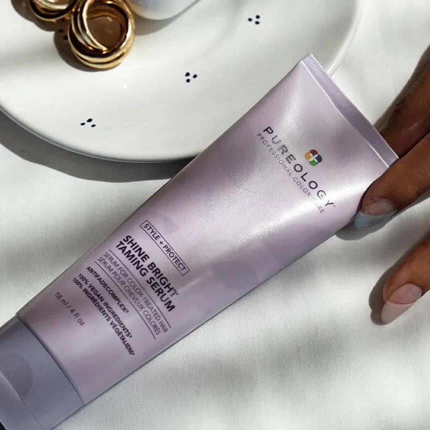 Style + Protect Shine Bright Taming Serum-Pureology