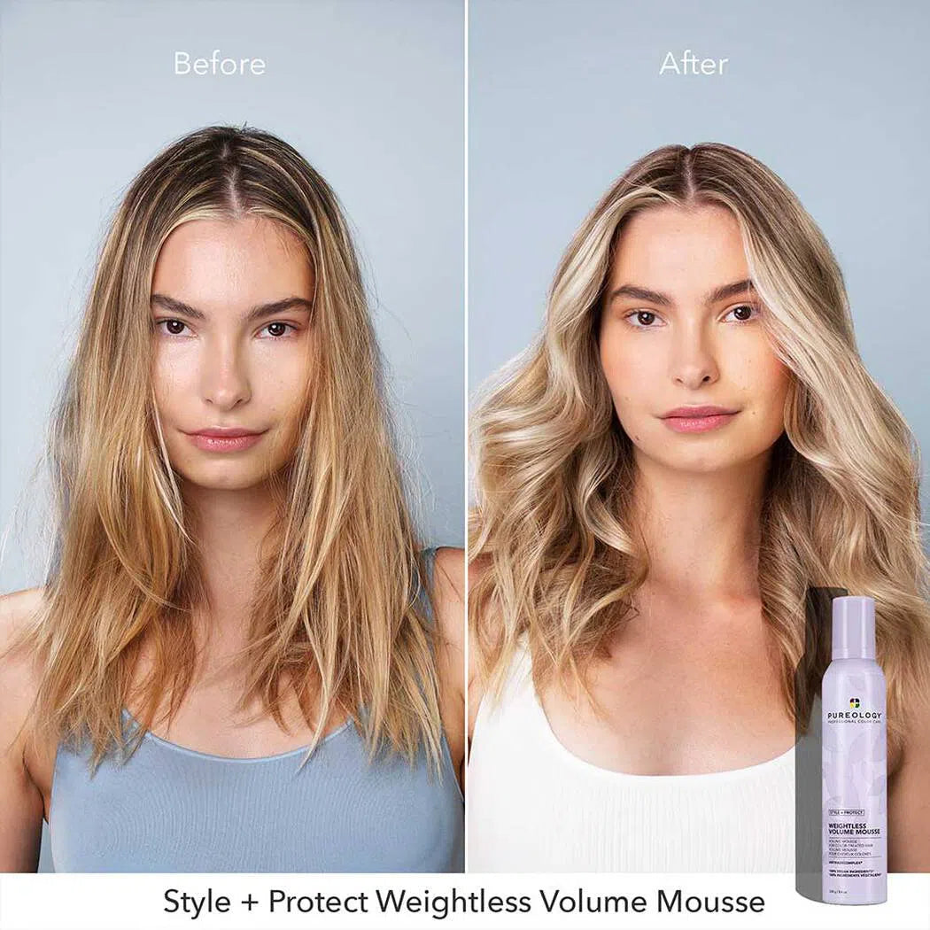 Style + Protect Weightless Volume Mousse-Pureology