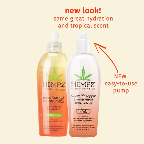 Sweet Pineapple & Honey Melon Herbal Body Oil-Hempz