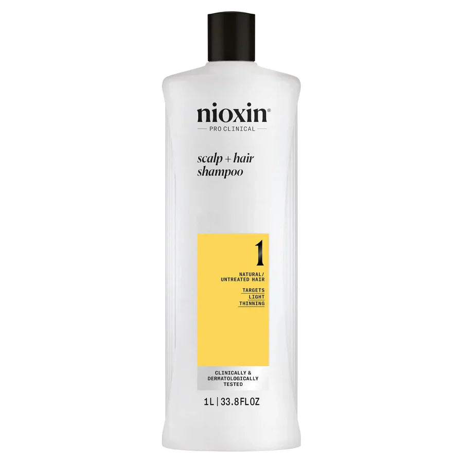 System 1 Scalp + Hair Shampoo + Conditioner 1L Duo-Nioxin