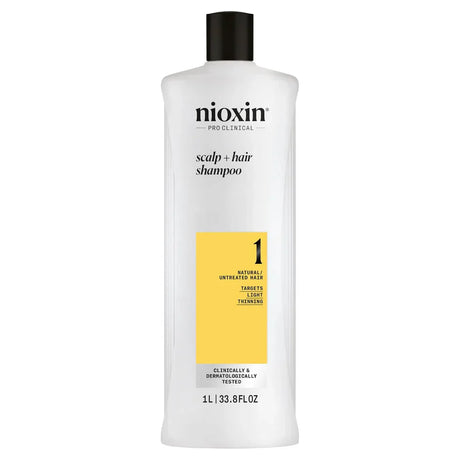 System 1 Scalp + Hair Shampoo + Conditioner 1L Duo-Nioxin