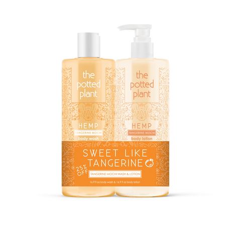 Tangerine Mochi Body Lotion & Body Wash Duo-The Potted Plant