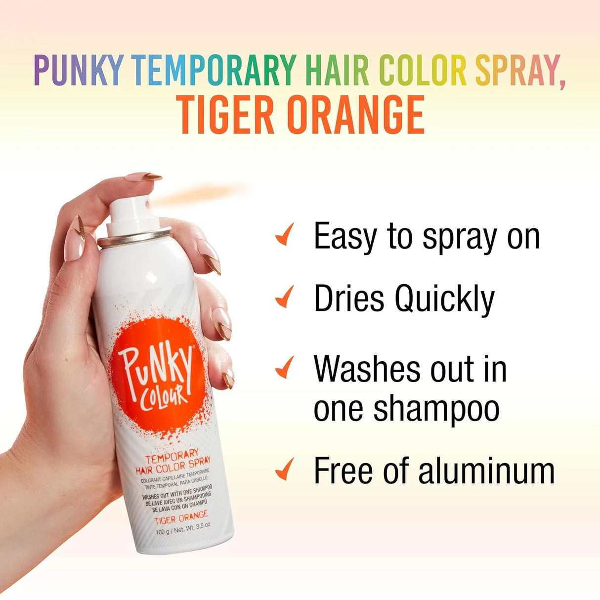 Temporary Color Spray Tiger Orange-Punky Colour