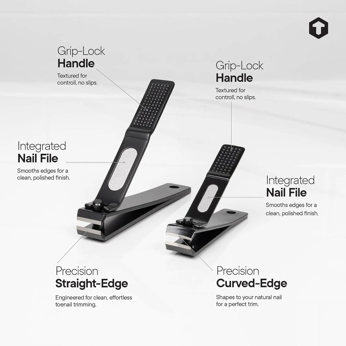 The Clipper - 3pc Premium Nail Clipper Set-Tooletries