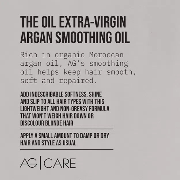 The Oil Extra-Virgin Argan Smoothing Oil-AG Care