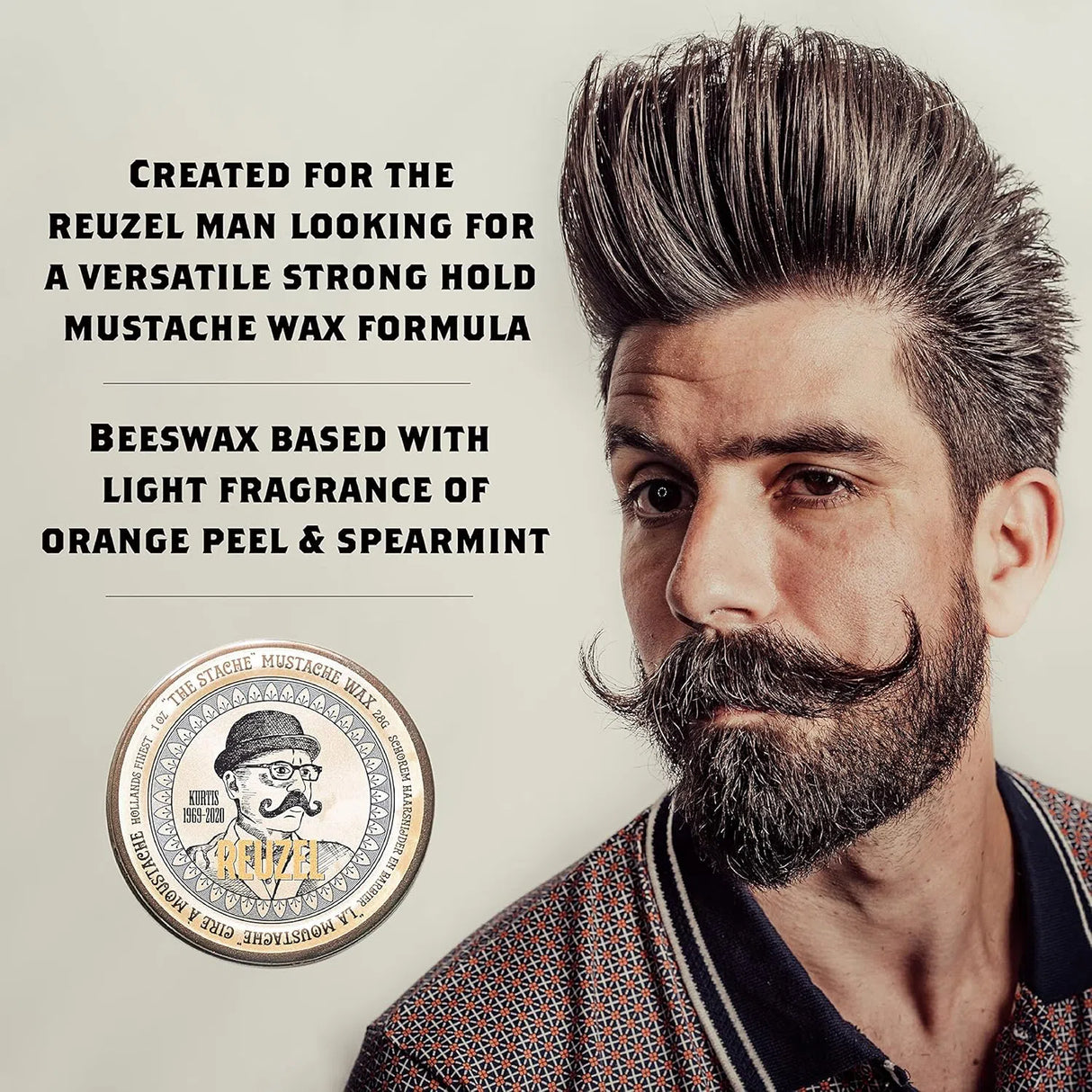 "The Stache" Moustache Wax-Reuzel