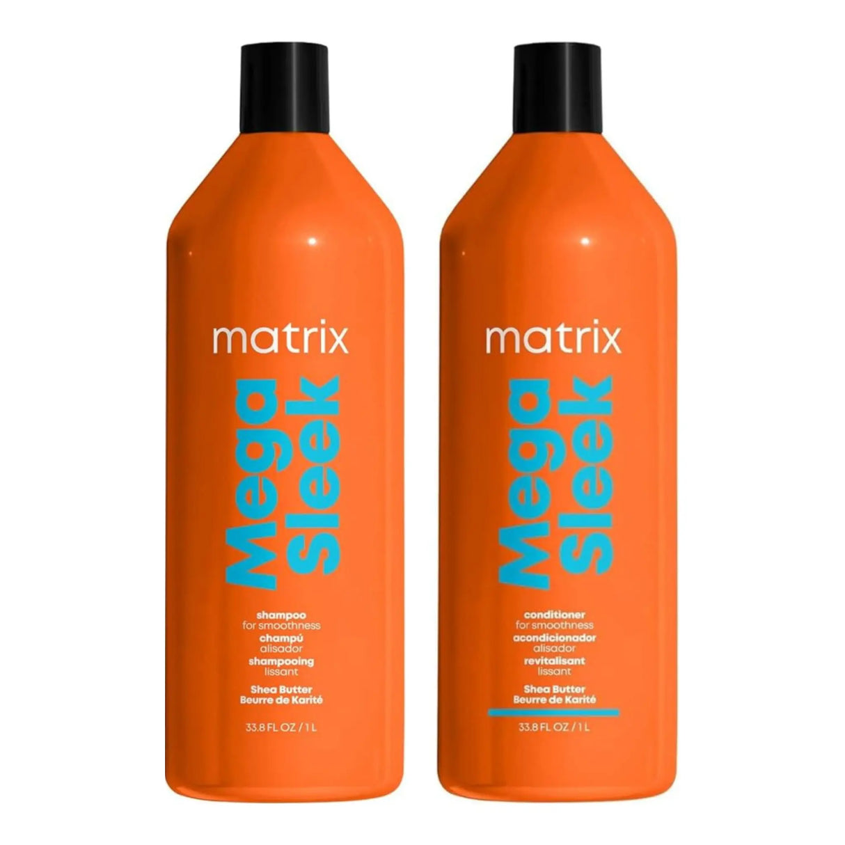 Total Results Mega Sleek Shampoo + Conditioner 1L Duo-Matrix