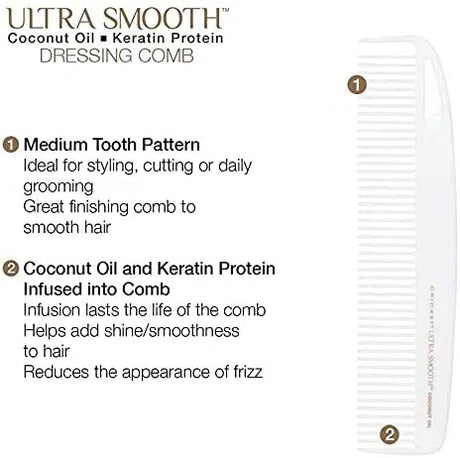 Ultra Smooth Coconut Dressing Comb-Cricket