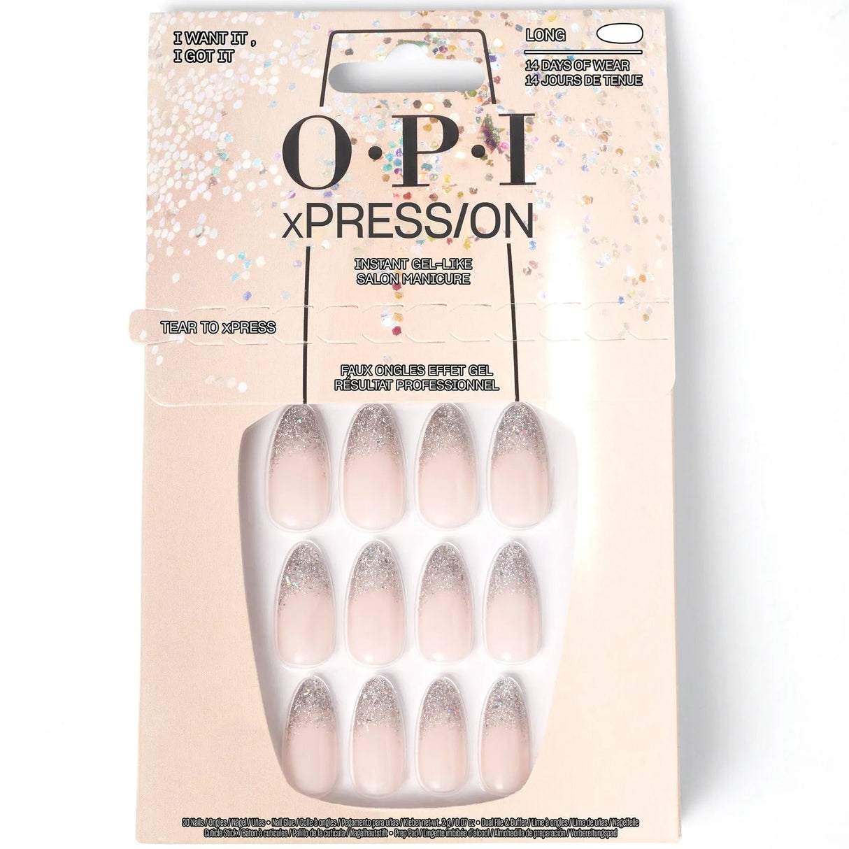 xPRESS/ON Nail Art - Long - Almond-OPI